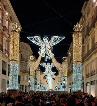 Malaga in kerstsfeer
